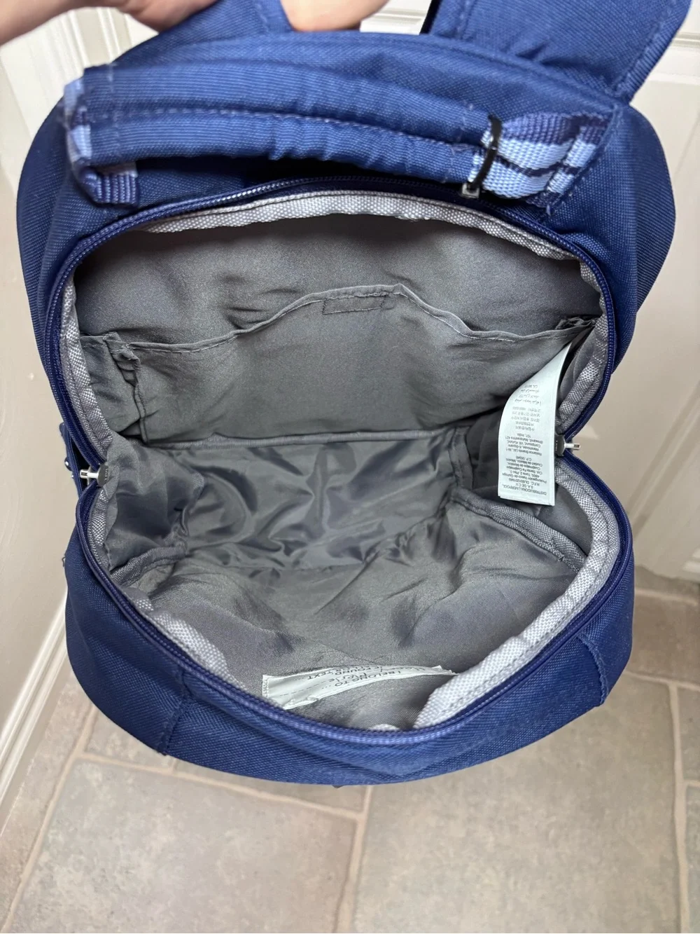 Pottery Barn Kids Mackenzie Dino Bones Backpack Blue